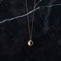 Mini Demi Lune Disc Pendant Necklace, thumbnail 3 of 8