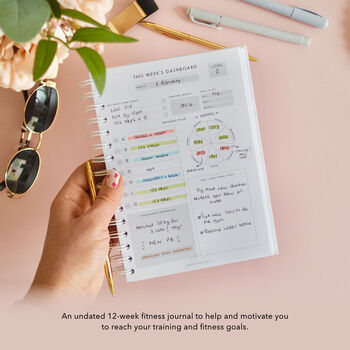 Meal And Fitness Planner | 12 Week Training Journal, 3 of 8