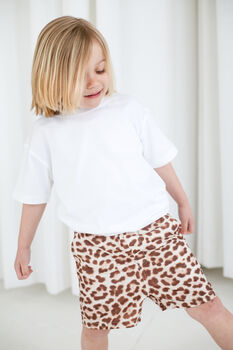 Matching Family Boy's Leopard Swimshorts, 3 of 11