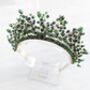 ‘Annalise’ Green Bridal Crown, thumbnail 3 of 5