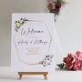 Welcome To Our Wedding Personalised Sign, thumbnail 1 of 4
