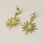 Gold Or Silver Sparkly Star Dangle Stud Earrings, thumbnail 5 of 9