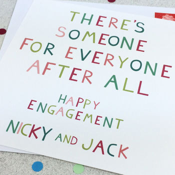 Engagement 'Someone For Everyone' Funny Engagement Card, 3 of 3