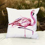 Inky Flamingo Outdoor Cushion For Garden Furniture, thumbnail 1 of 9