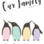 Personalised Penguin Family Print, thumbnail 3 of 3