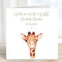 'Welcome To The World' Personalised New Baby Card, thumbnail 3 of 5