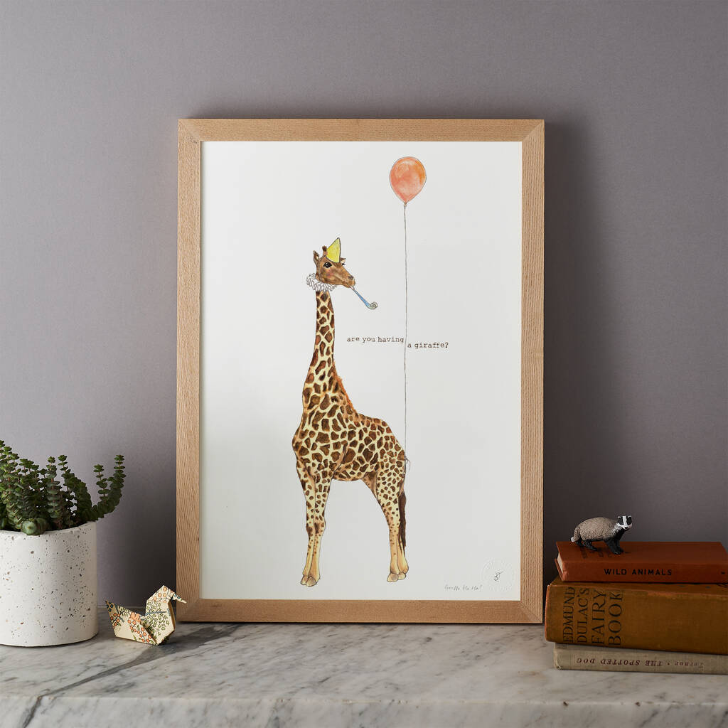 'Are You Having A Giraffe?' Print, 1 of 2