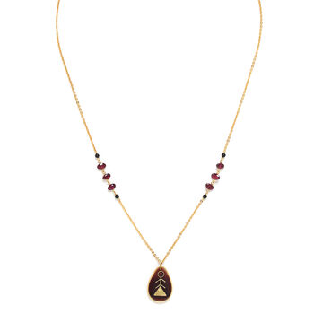 Agate And Gold Drop Pendant Necklace, 3 of 3
