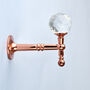 G Decor Pack Of Two Crystal Curtain Hooks, Rose Gold, thumbnail 2 of 5