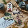Wooden Owl Christmas Tree Decoration, thumbnail 2 of 2