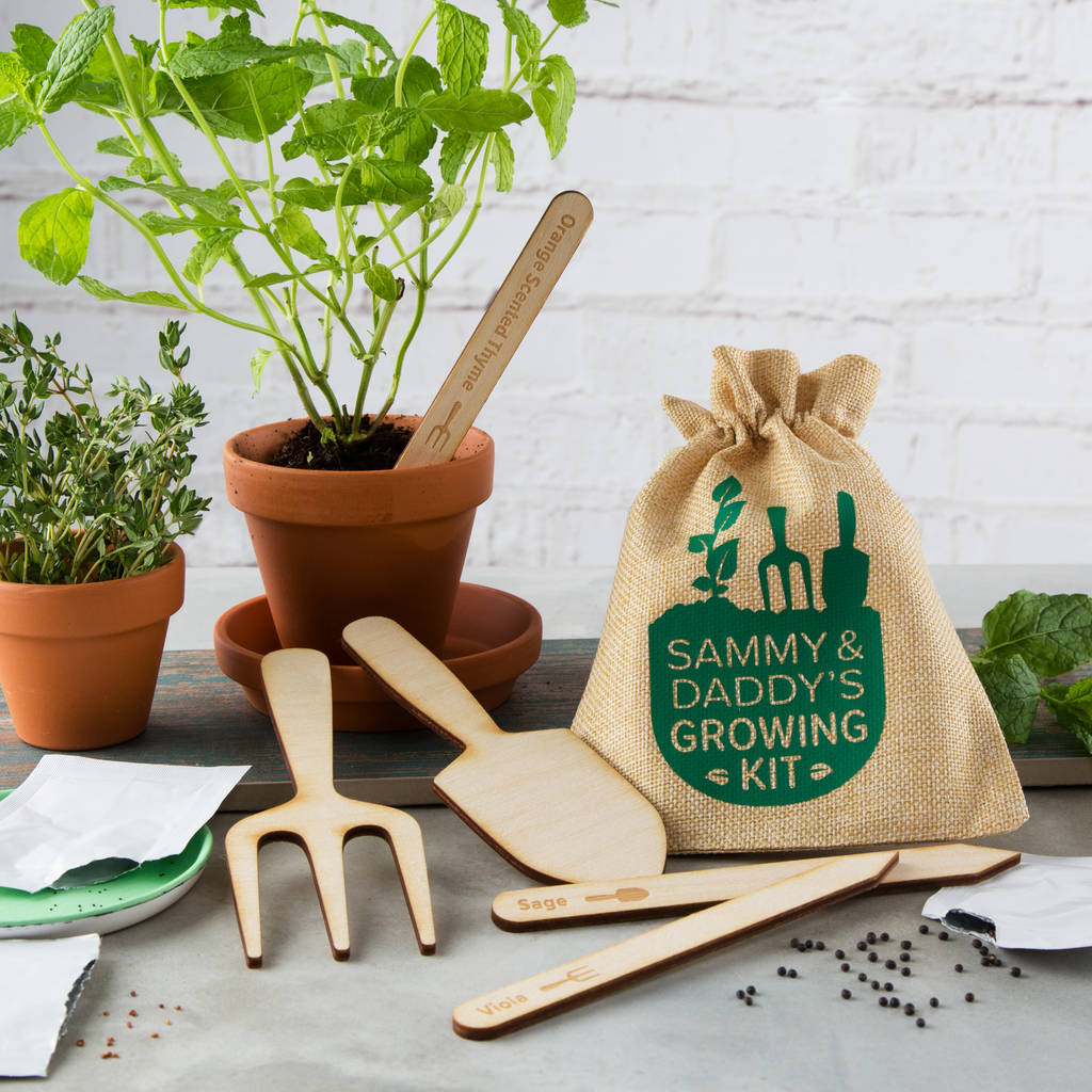 Personalised Fathers Day Gardening Growing Kit By Twenty Seven