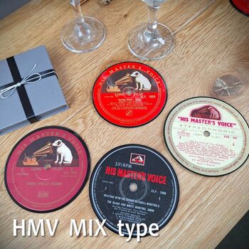 Classical Music Real Vinyl Record Coaster Set Of Four | Beethoven | Tchaikovsky | Verdi | Mozart,| Brahms | Handel | Bach, 11 of 12