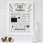 Personalised Baby's First Year Print 'Woodland Fox', thumbnail 1 of 4