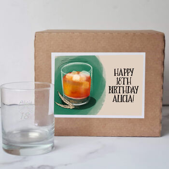 18th Birthday Whisky Glass, 3 of 7