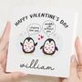 Personalised Penguin Valentines Card For Husband, thumbnail 1 of 7