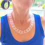 Chunky Clear Acrylic Link Statement Necklace, thumbnail 2 of 5