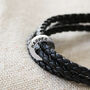Men's Personalised Double Cord Wrap Bracelet, thumbnail 4 of 7