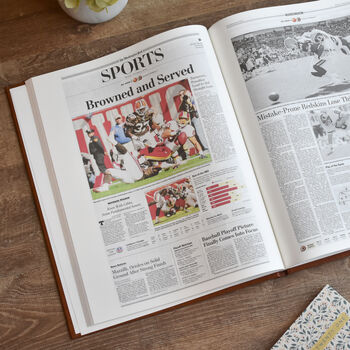 Cleveland Browns Personalised Gift Newspaper Book, 10 of 11