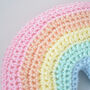 Pastel Rainbow Cushion, thumbnail 2 of 3