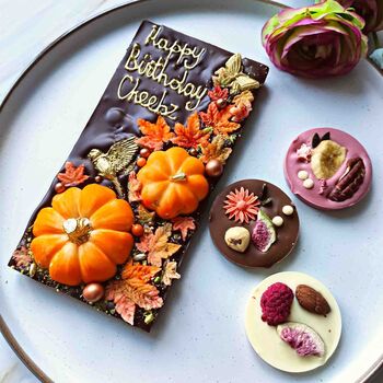 Pumpkin Chocolate Bar, Personalised Halloween Gift, 9 of 9