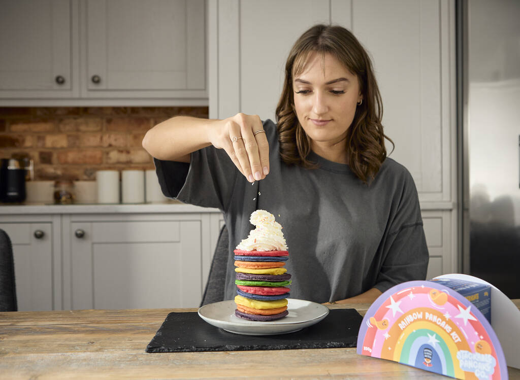 Rainbow Coloured Pancakes Kit, 1 of 6