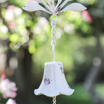 Ornate Hanging Heart Garden Wind Chime, 6 of 9