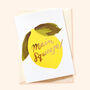Main Squeeze Lemon Valentine's Card, thumbnail 3 of 3