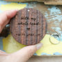 Personalised Walnut Carved Ring Box, thumbnail 3 of 5