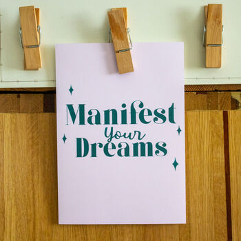 'Manifest Your Dreams' Motivational Print, 9 of 9