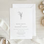 Modern Botanic Wedding Invitation, thumbnail 4 of 7