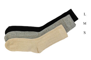 Natural Goat Wool Socks With Cashmere, 5 of 8