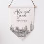 Personalised Nyc Linen Flag, thumbnail 1 of 4