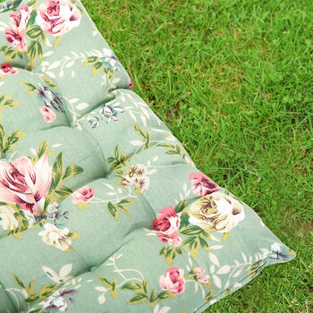 Set Of Two Floral Jardin Seat Pads With Ties, 4 of 4