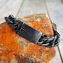 Men's Stainless Steel ID Bracelet, thumbnail 7 of 8
