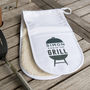Personalised 'King Of The Grill' Oven Gloves, thumbnail 1 of 2