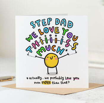 Step Dad I Love You This Much Card, 2 of 2