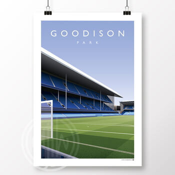 Everton Fc Goodison Park Main Stand Poster, 2 of 6