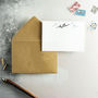 'Hello' Set Of 10 Letterpress Note Cards, thumbnail 2 of 2