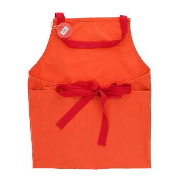 Orange Two Tone Utility Apron, 3 of 4