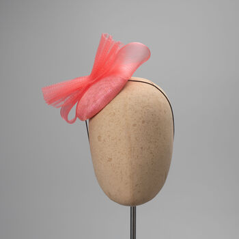 Coral Cocktail Hat 'Candace', 4 of 10