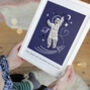 Personalised Baby Photo Astronaut Print, Unframed, thumbnail 1 of 8
