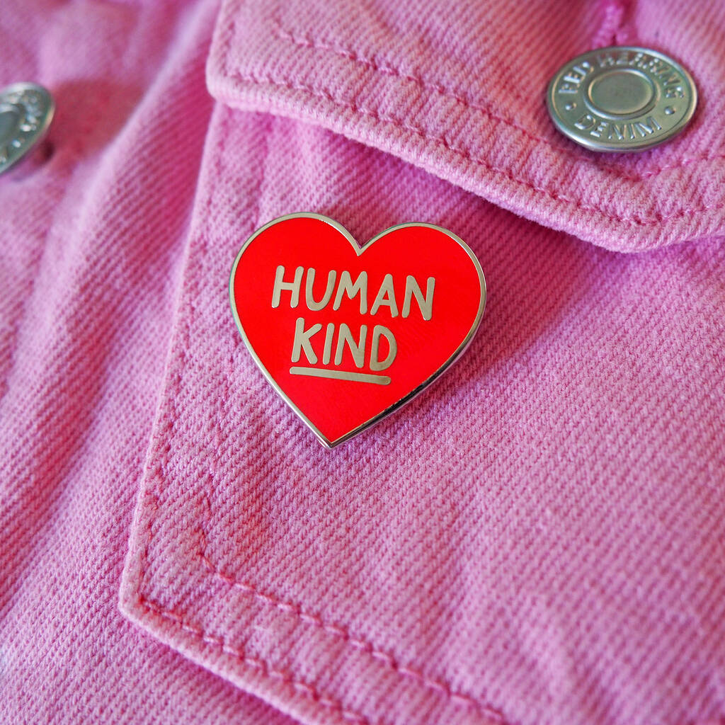 Human Kind Enamel Pin