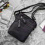 Men's Small Black Leather Flight Travel Bag, thumbnail 3 of 8