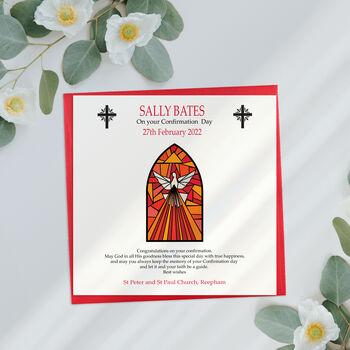 Personalised Sacrament Of Confirmation Card, 2 of 4