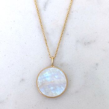 The Circle Moonstone Necklace, 5 of 8