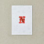 Letter N Alphabet Iron On Patch, thumbnail 4 of 4