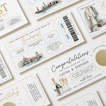 Personalised Holiday Reveal Boarding Pass Voucher, 4 of 4