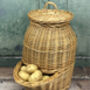 Wicker Potato And Onion Storage Hoppers Set Of Two, thumbnail 4 of 7