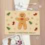 Personalised Gingerbread Kid's Christmas Placemat Gift, thumbnail 1 of 2