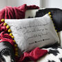 Personalised Sister Quote Velvet Cushion, thumbnail 1 of 8